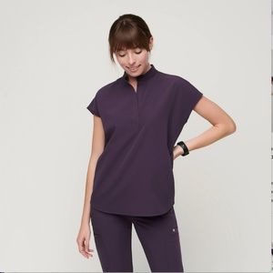Figs Rafaela Scrub Top Purple Shadow - XS **worn only once**
